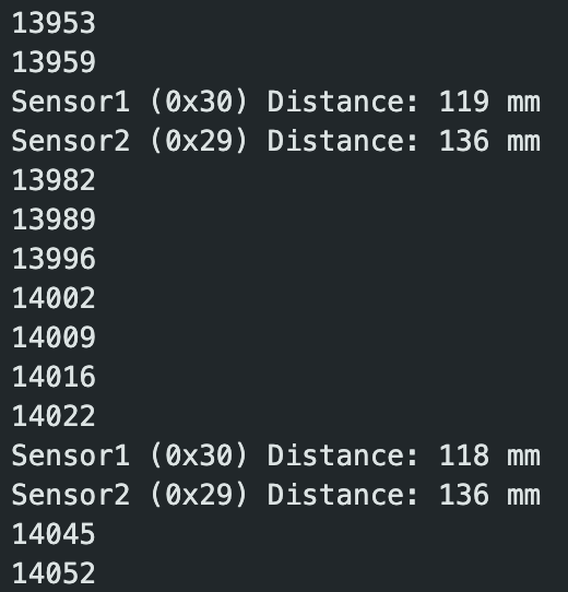 speed test output